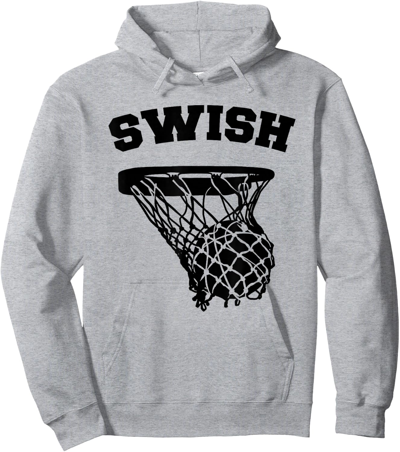 Basketball Swish Hoodie - Hoodie | Ash