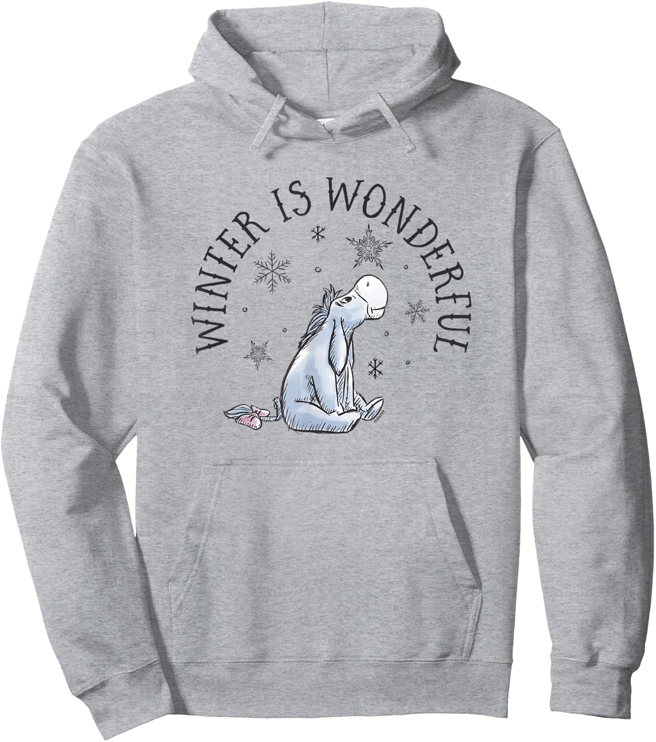 Eeyore - Winter Is Wonderful Hoodie - Hoodie | Ash