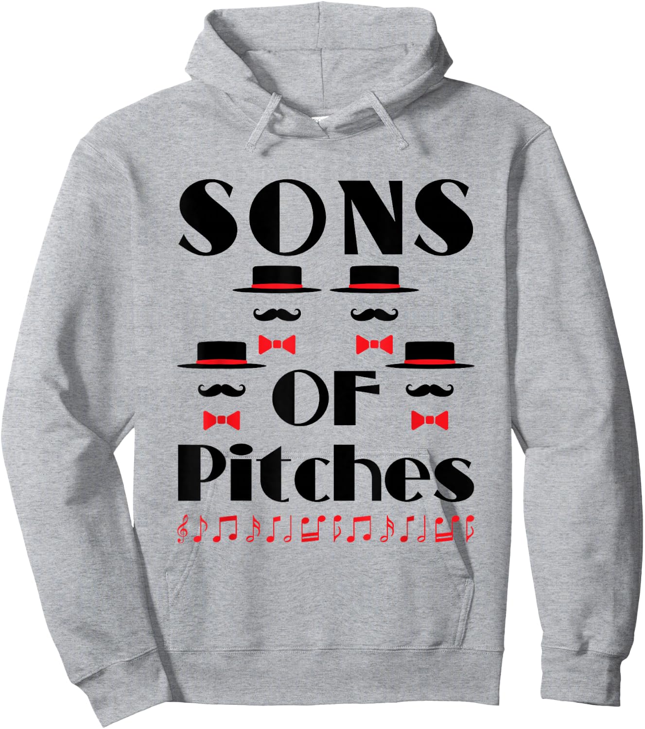 Barbershop Quartet Funny Pitch Hoodie - Hoodie | Ash