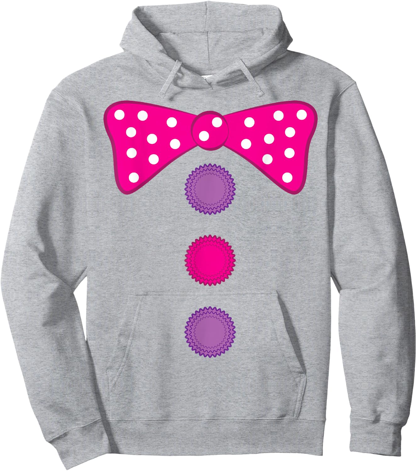 Girl Clown Bow Tie Halloween Costume Funny Hoodie - Hoodie | Ash