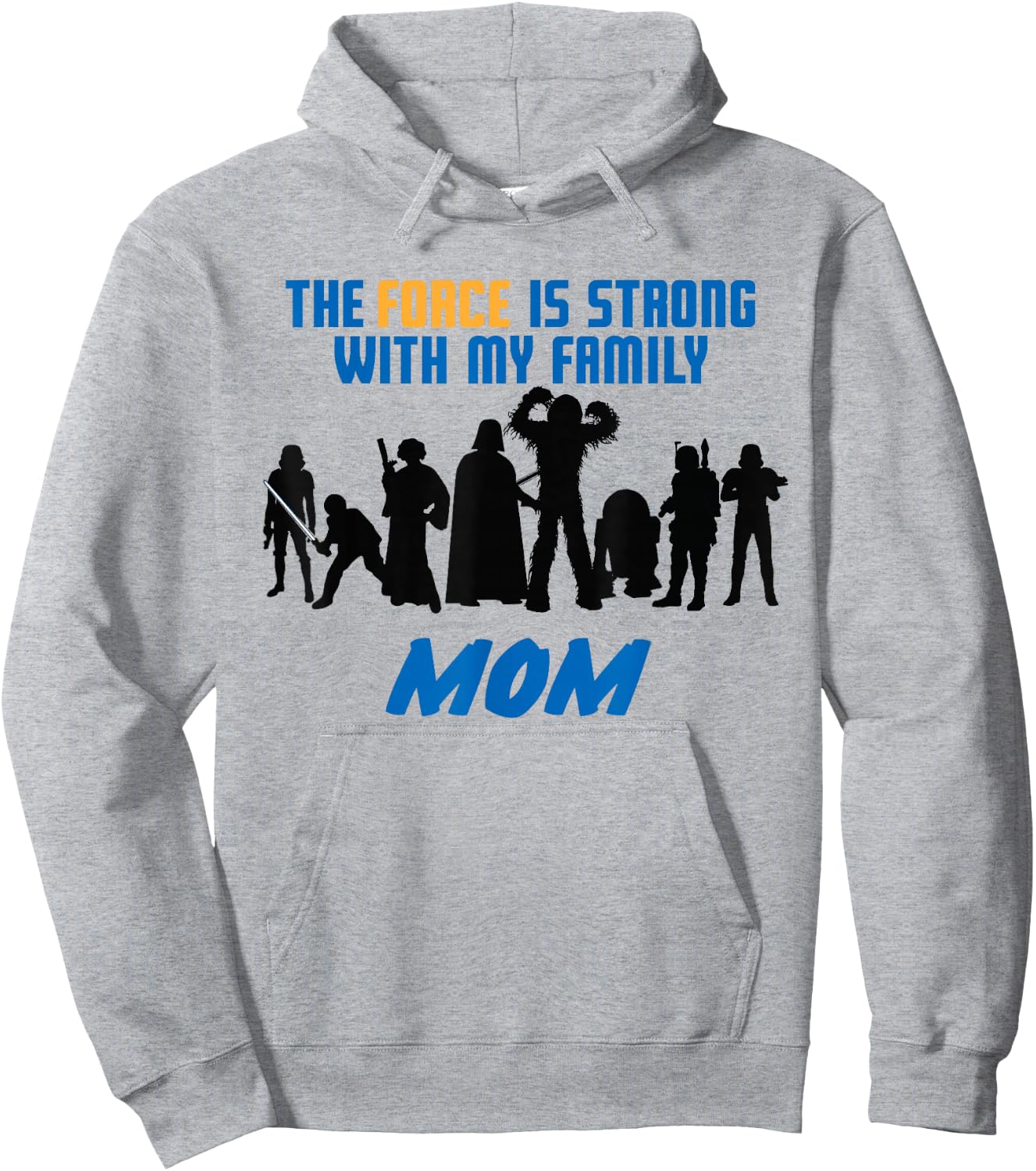 Star Wars The Force Matching Family MOM Hoodie - Hoodie | Ash