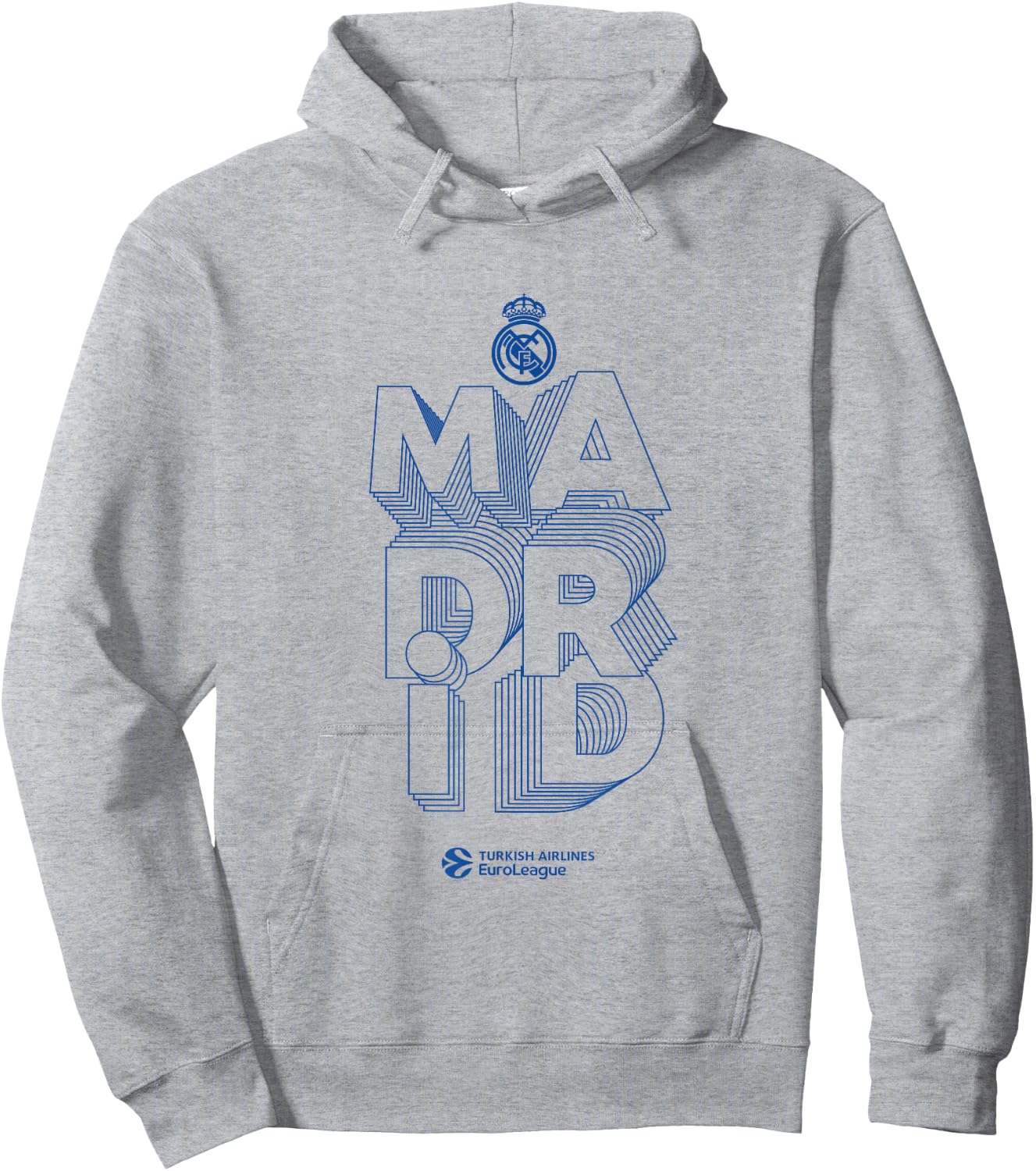 Real Madrid Collection Blue Logo Hoodie - Hoodie | Ash