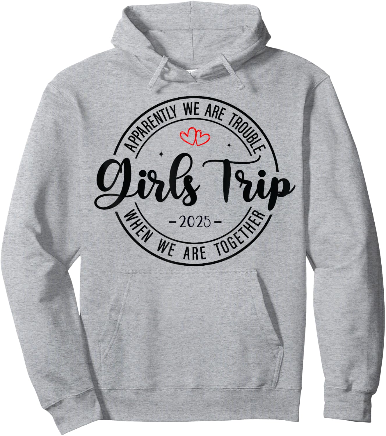 Girls Trip 2025 Weekend Vacation Matching Group Hoodie - Hoodie | Ash