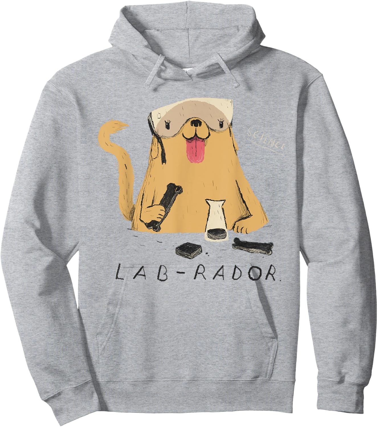 Lab-rador Labrador / Science Dog Hoodie - Hoodie | Ash