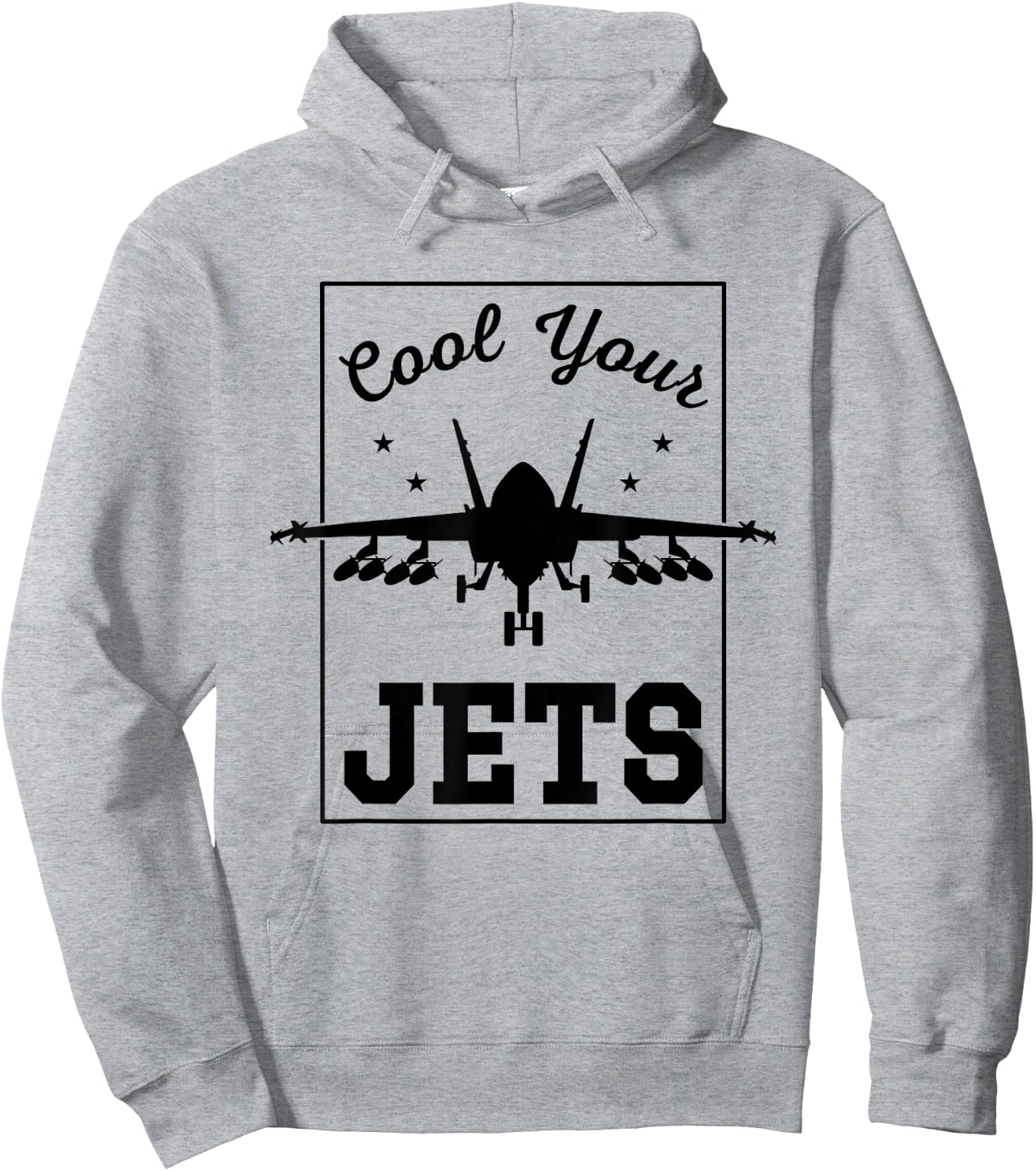 Cool Your Jets Pilot Military Fighter Jet Plane Hoodie - Hoodie | Ash