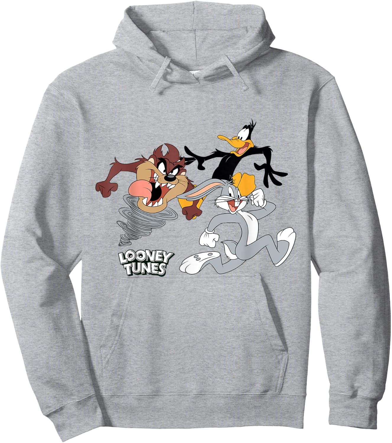 Trio Bugs Daffy Taz Hoodie - Hoodie | Ash