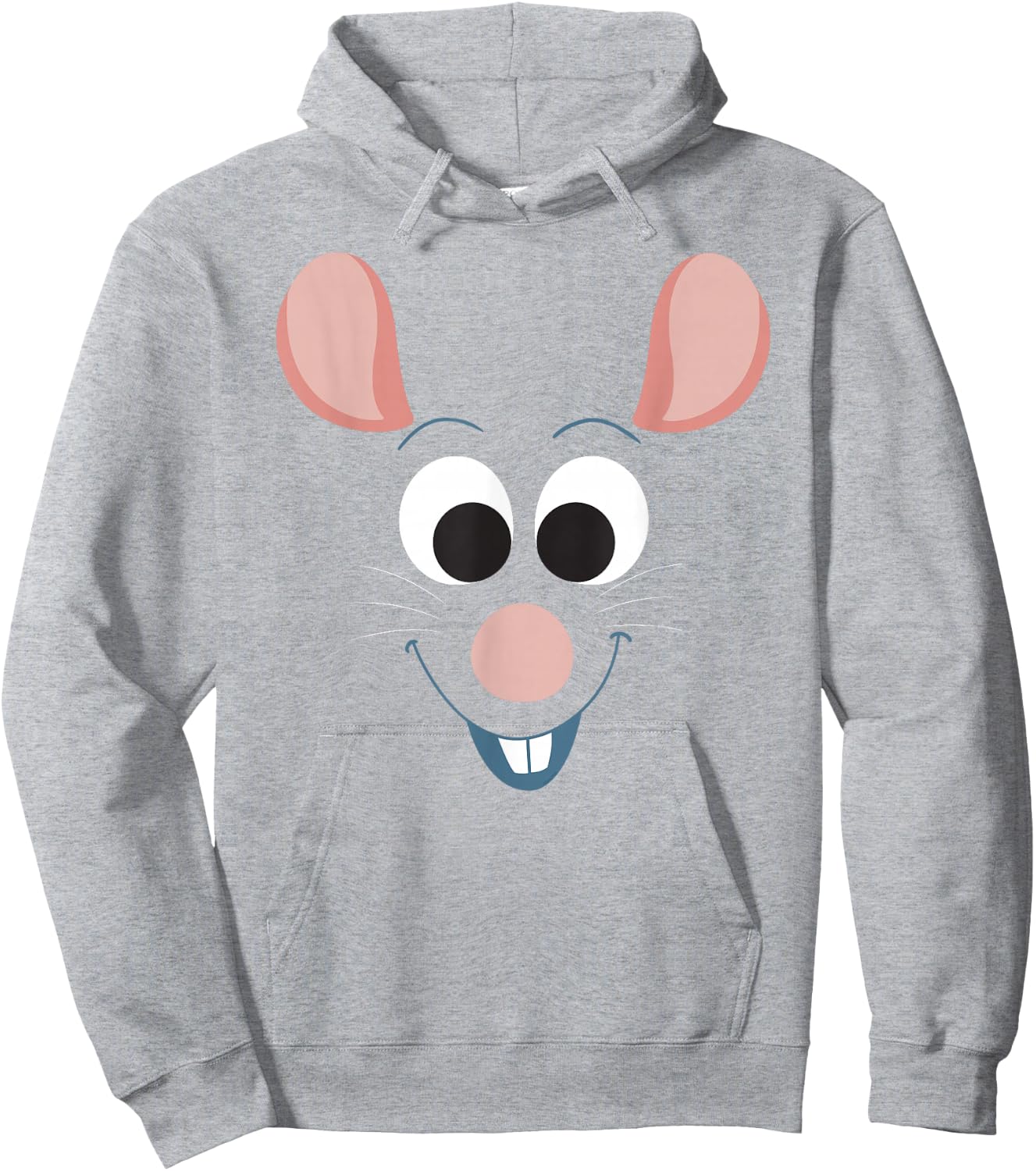 Disney Pixar Ratatouille Remy Character Face Hoodie - Hoodie | Ash