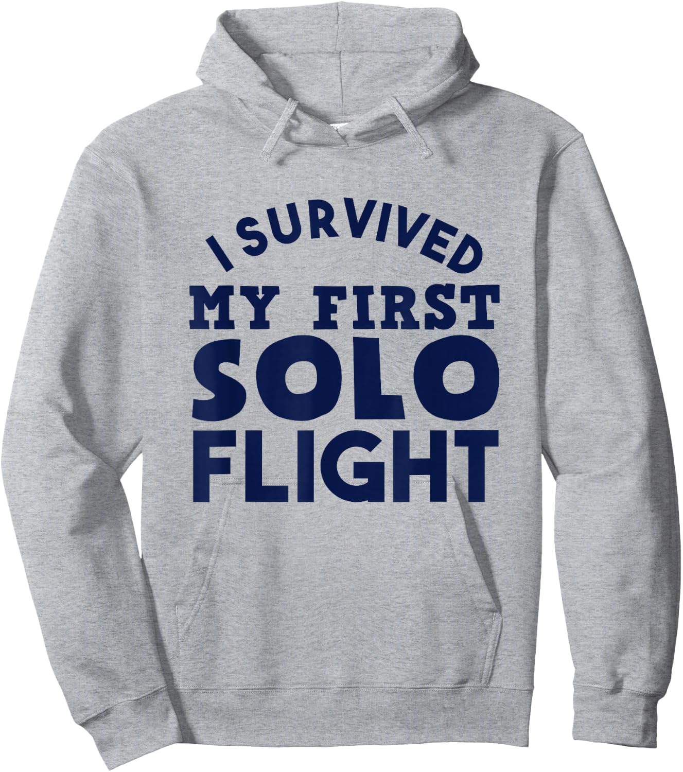 New Pilot I Survived My First Solo Flight Hoodie - Hoodie | Ash