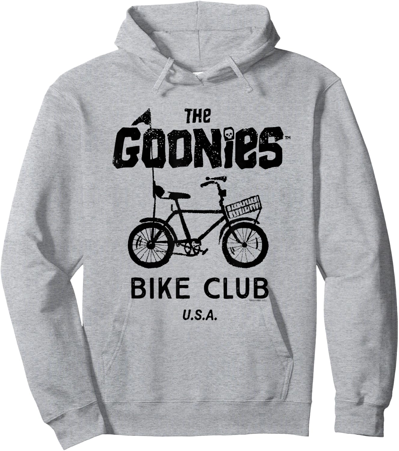 The Goonies Bike Club Black Logo Movie Hoodie - Hoodie | Ash