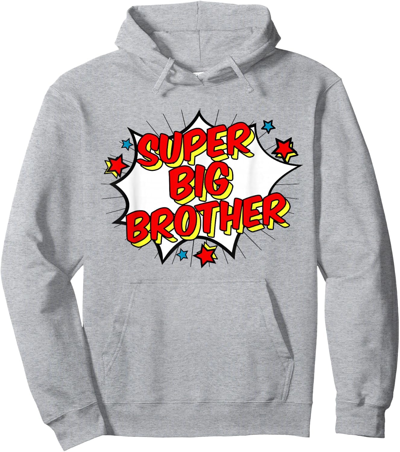 Superhero Super Big Brother Matching Sibling Hoodie - Hoodie | Ash