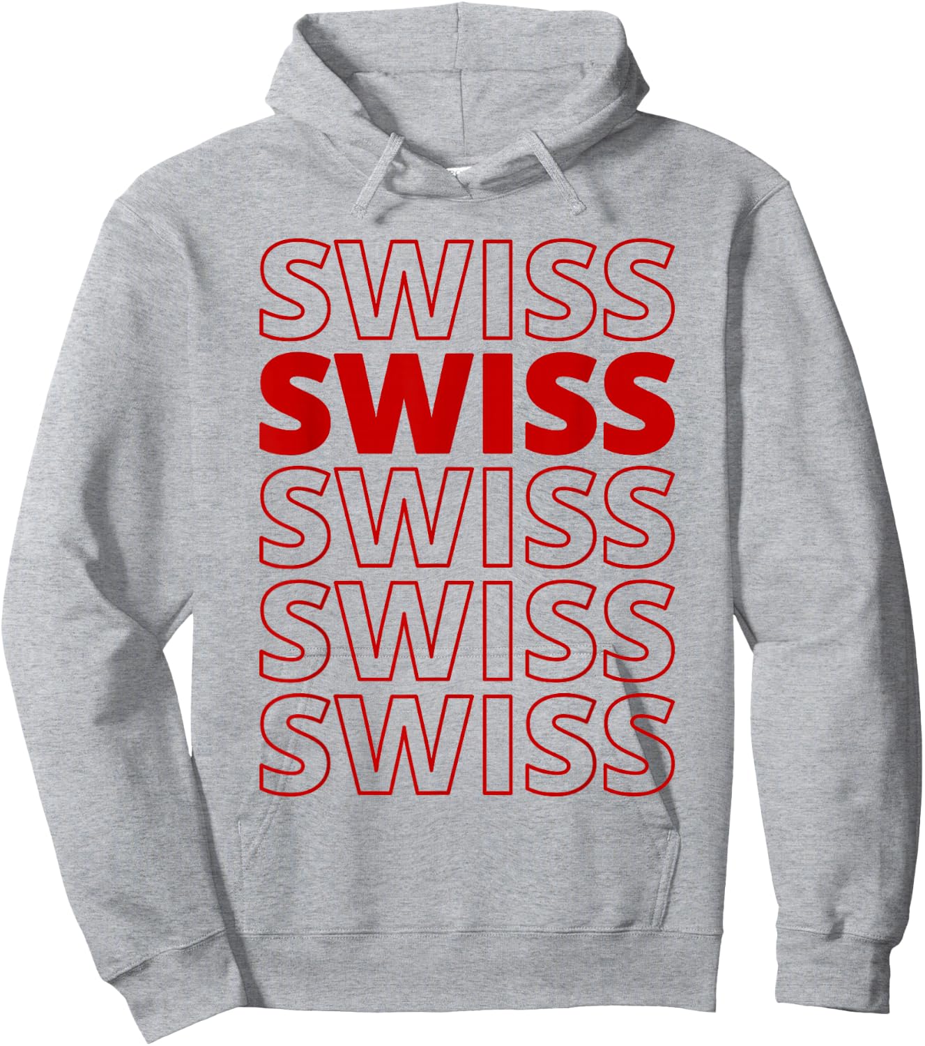 Swiss Heritage Roots Aesthetic Modern Design Hoodie - Hoodie | Ash