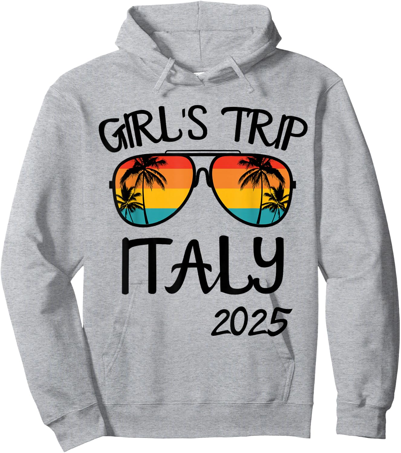 Girls Trip Italy 2025 Summer Vacation Matching Hoodie - Hoodie | Ash
