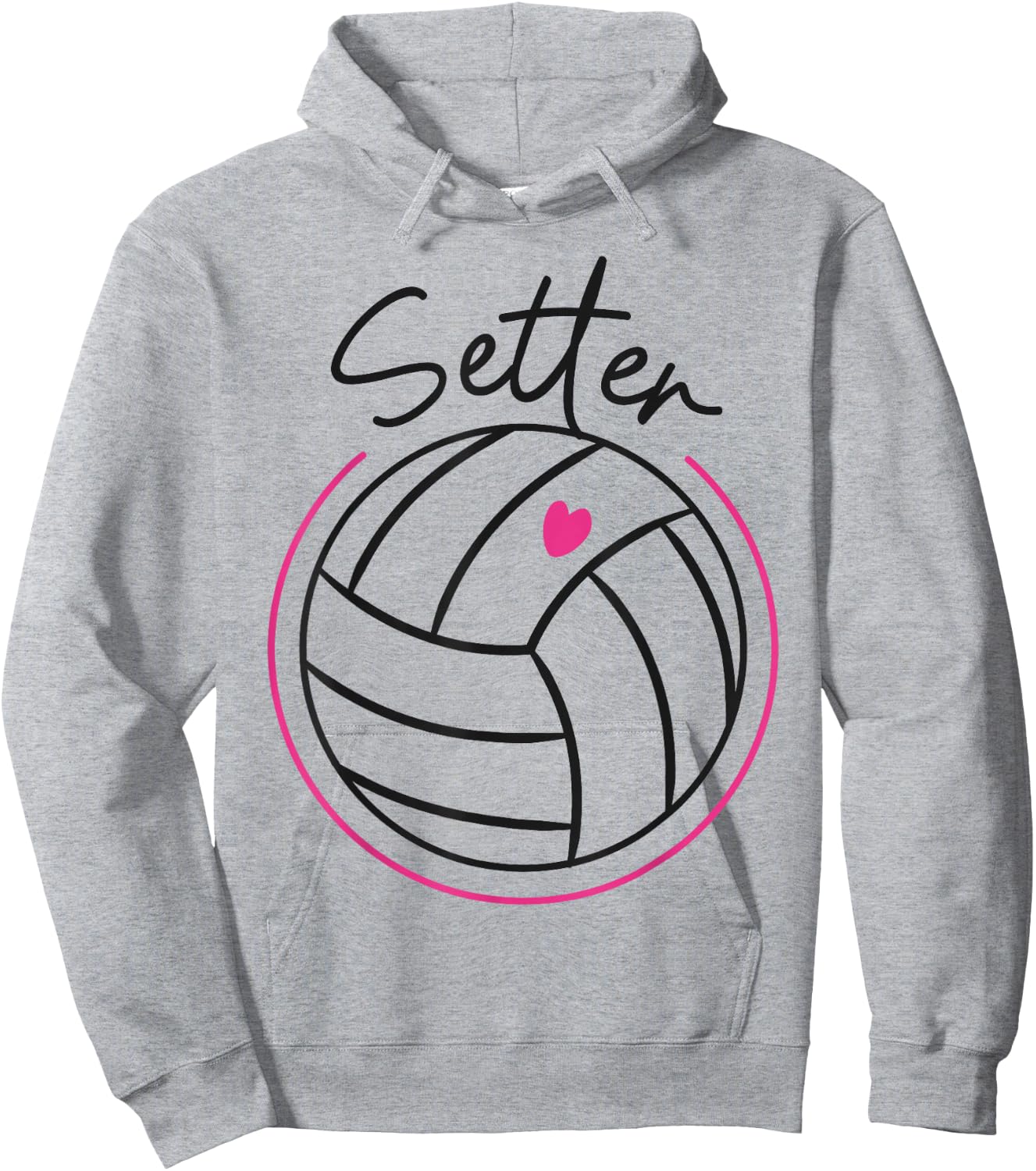 Volleyball Player Team Setter Hoodie - Hoodie | Ash