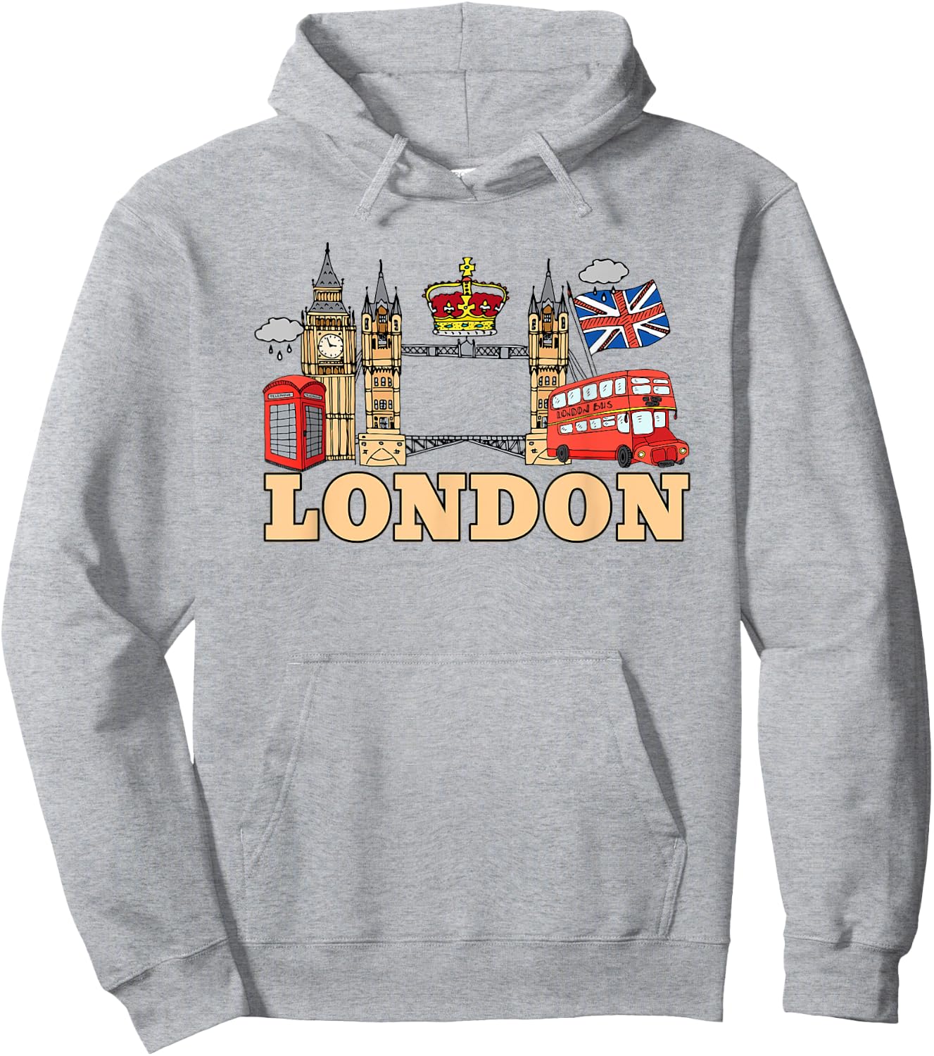 England London Shirt Souvenir Women Kids Hoodie - Hoodie | Ash