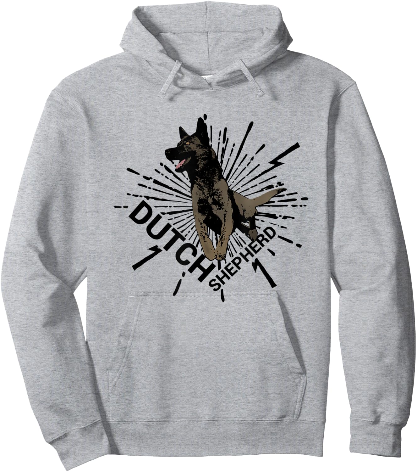 Dutch Shepherd - Dutchie Hoodie - Hoodie | Ash
