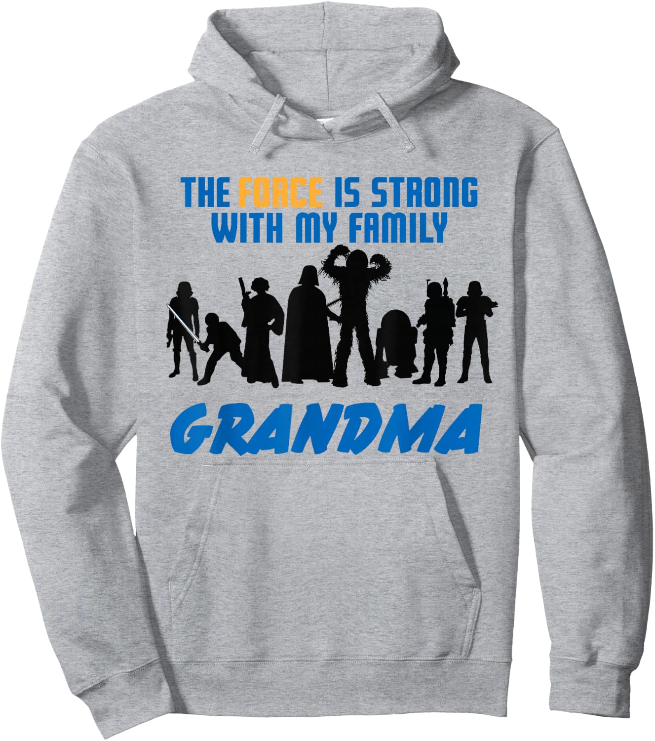 Star Wars The Force Matching Family GRANDMA Hoodie - Hoodie | Ash