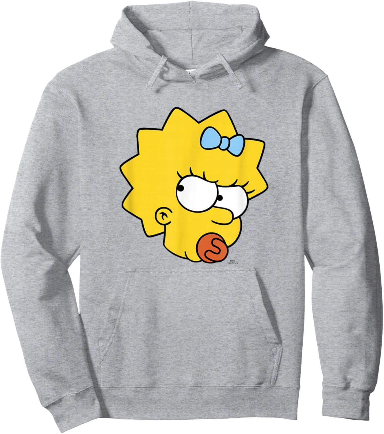 The Simpsons Maggie Simpson Angry Big Face Hoodie - Hoodie | Ash