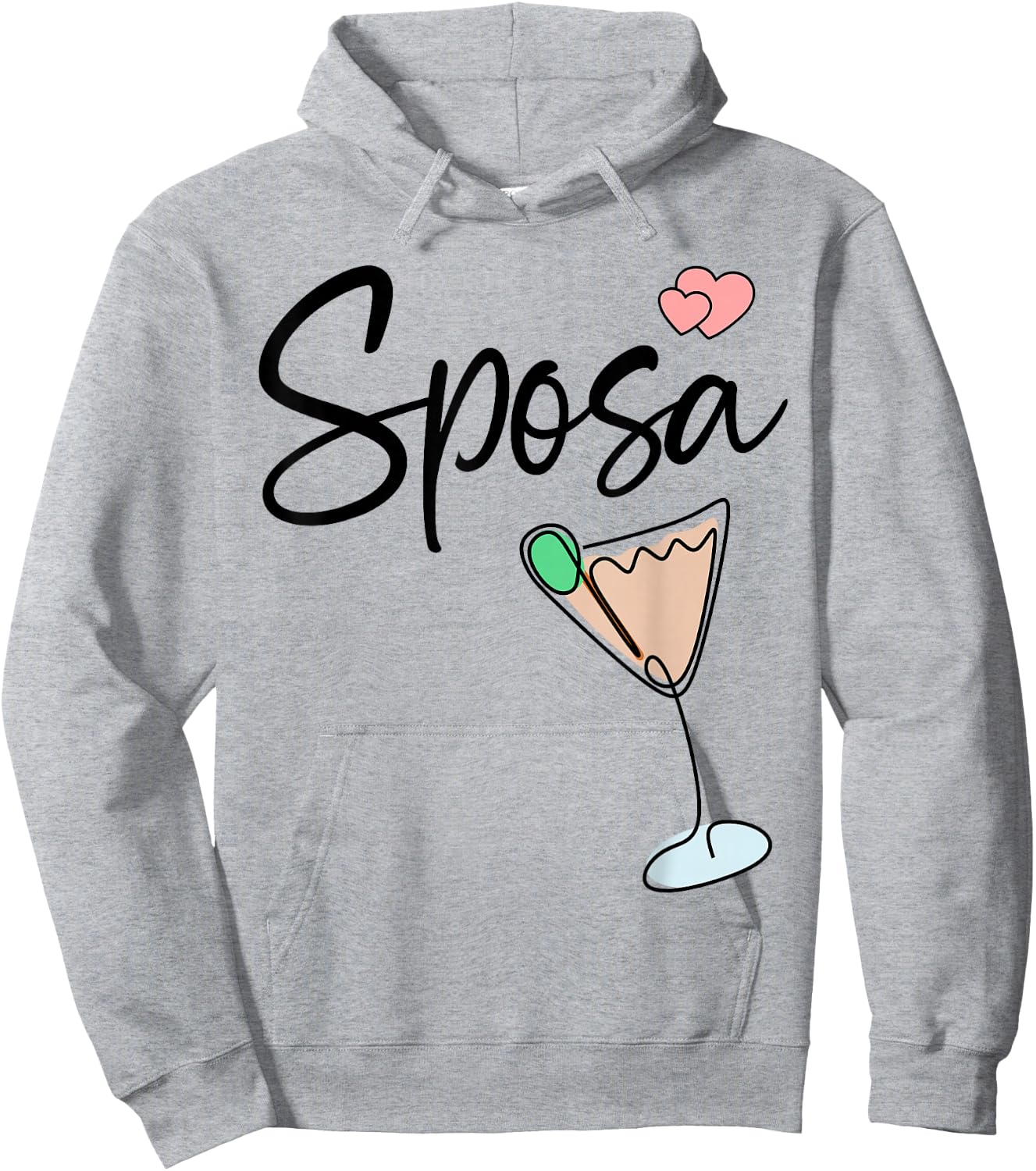 Wedding Bridal Party Italy Sposa Italian Bride Hoodie - Hoodie | Ash