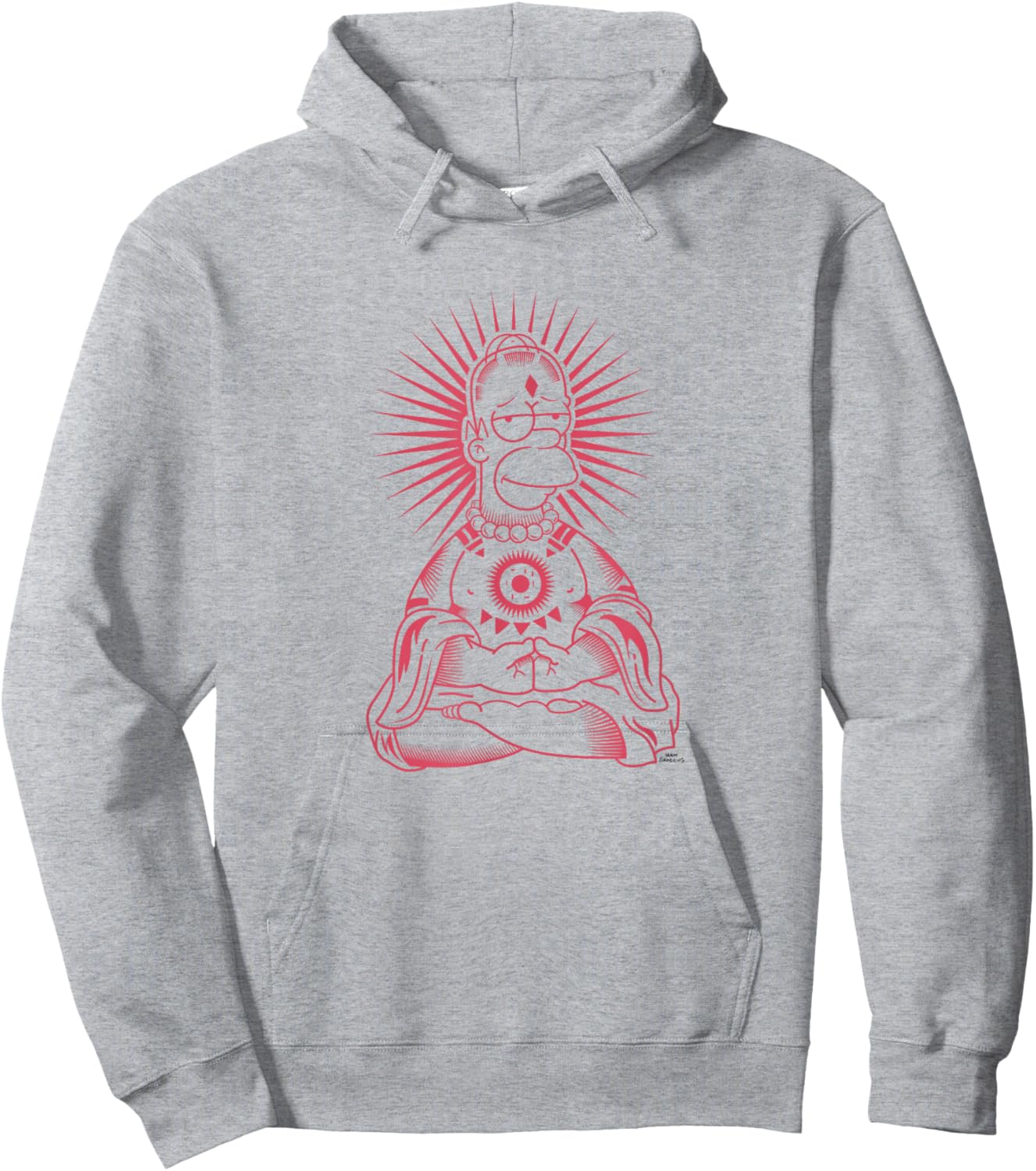 The Simpsons Zen Homer Hoodie - Hoodie | Ash