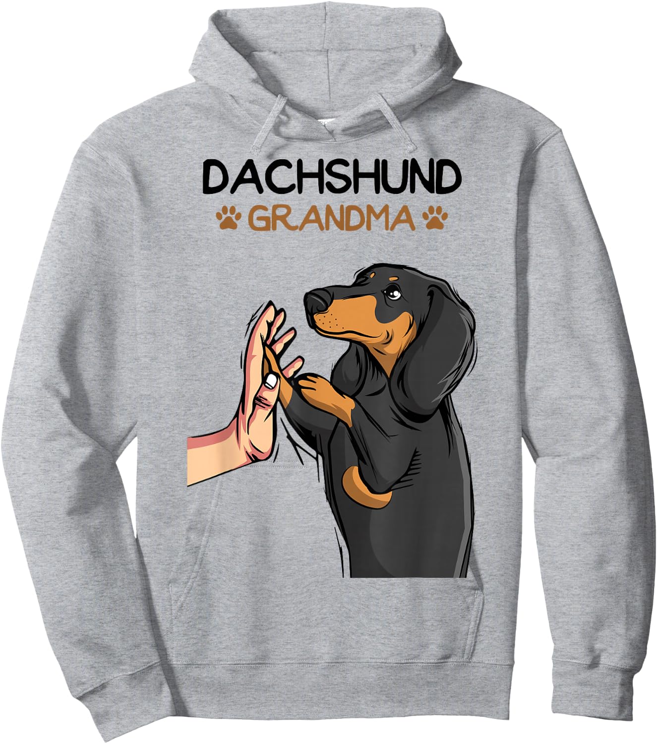 Dachshund Grandma Weenie Dog Weiner Dog Hoodie - Hoodie | Ash