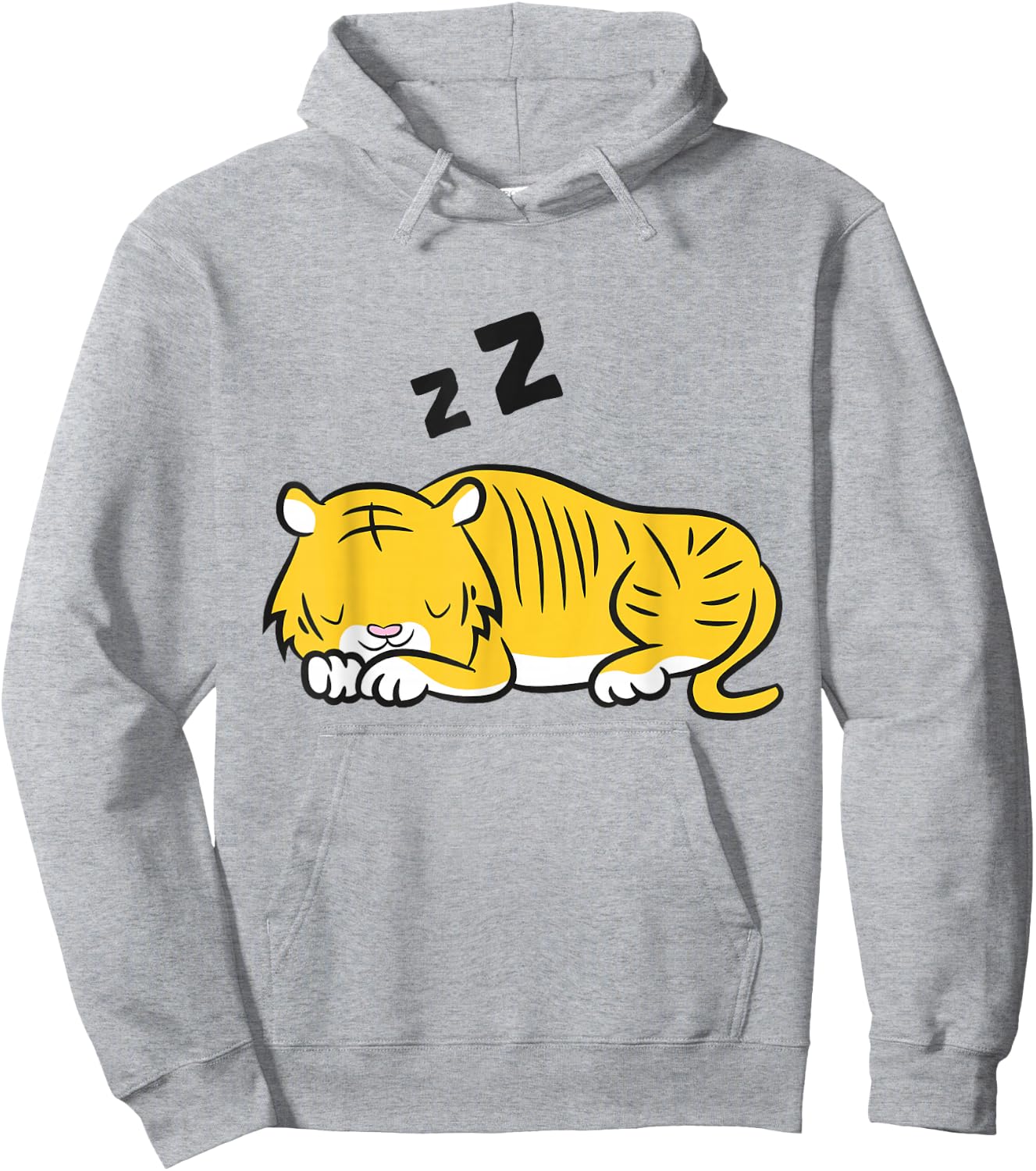 Sleeping Tiger Cute Tiger Pajamas Tiger Hoodie - Hoodie | Ash