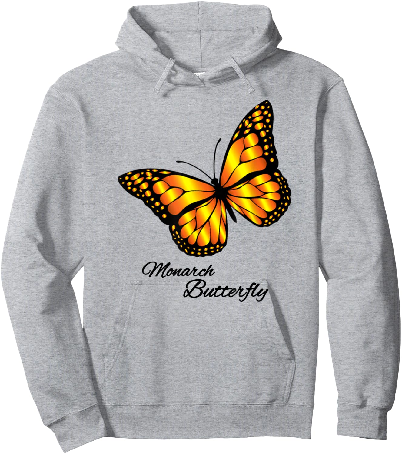Monarch Butterfly Hoodie - Hoodie | Ash