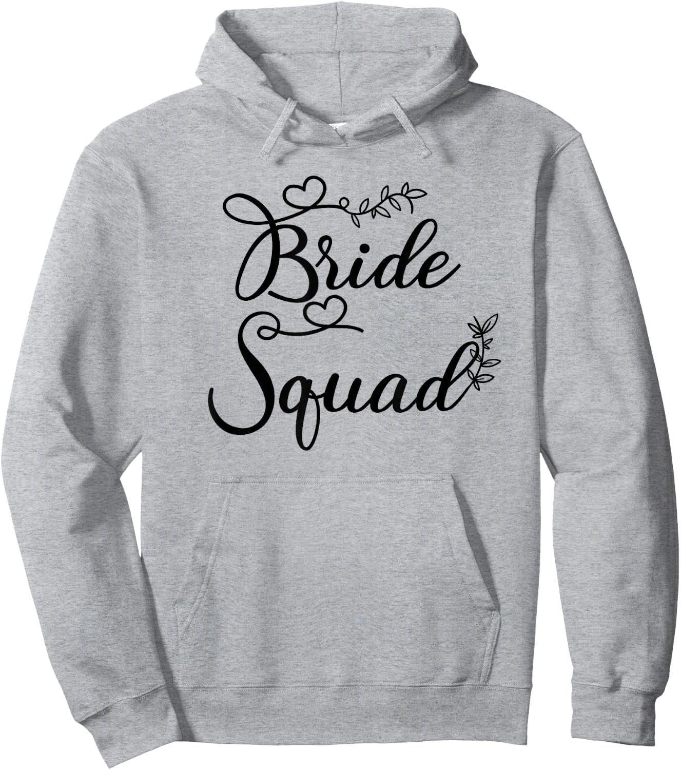 Bride Squad Love And Wedding Party Hoodie - Hoodie | Ash