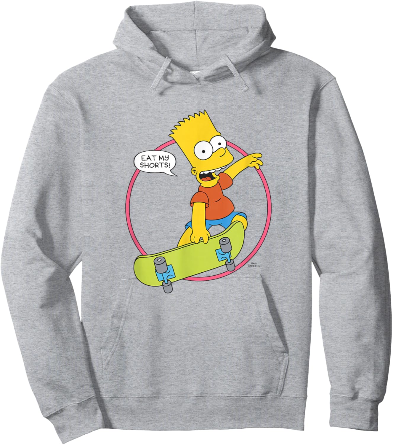 The Simpsons Bart Simpson Eat My Shorts Hoodie - Hoodie | Ash