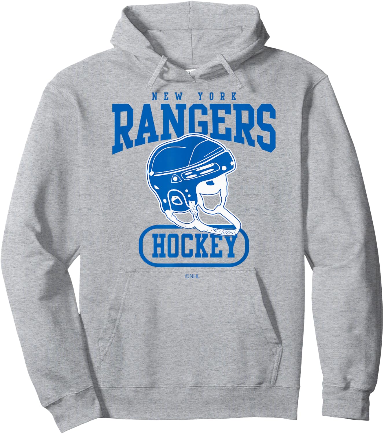 New York Rangers Helmet Officially Licensed Hoodie - Hoodie | Ash