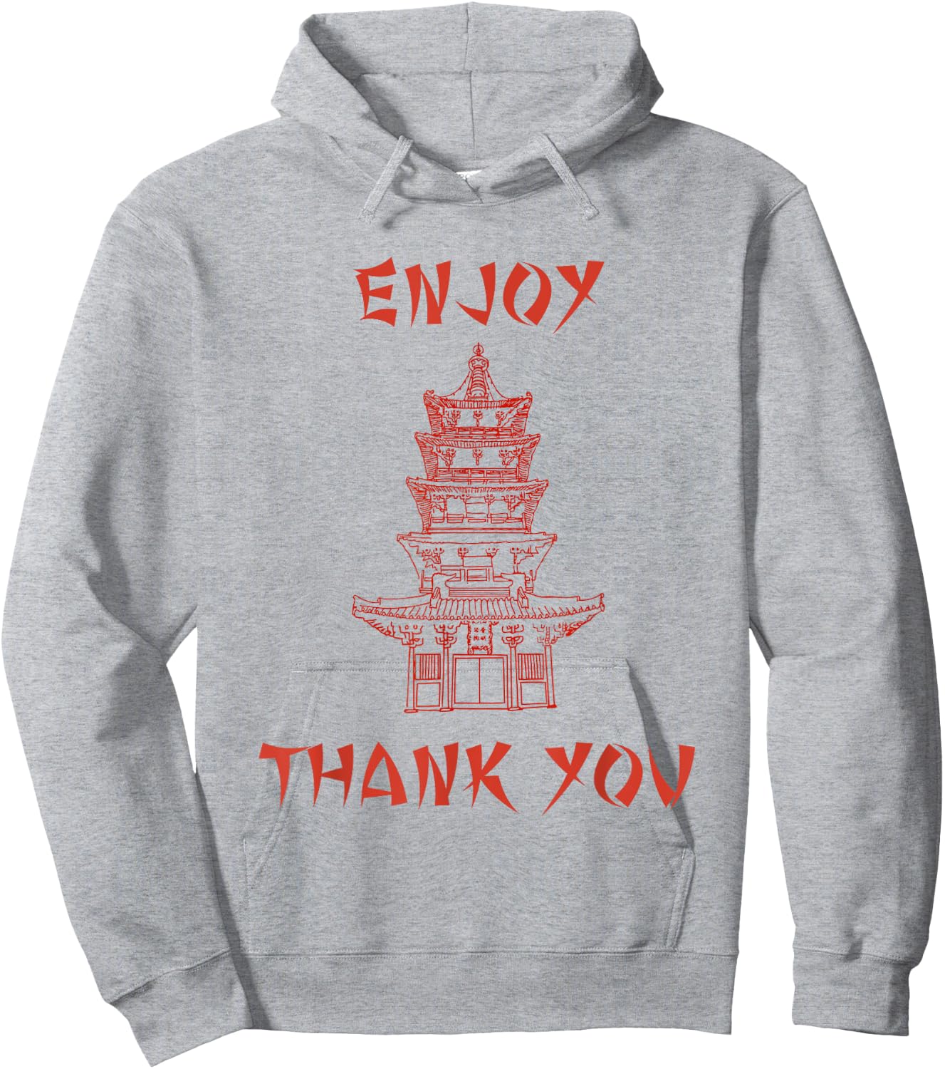Chinese Food Take Out Box Costume T shirt Hoodie - Hoodie | Ash