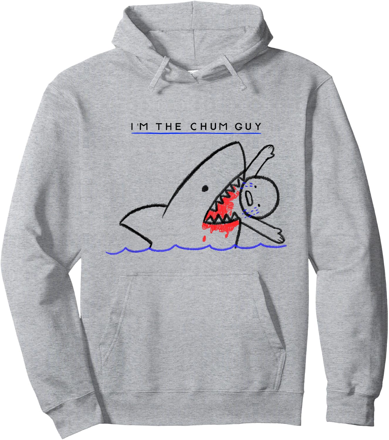 I’m The Chum Guy Funny Shark Fishing Hoodie - Hoodie | Ash