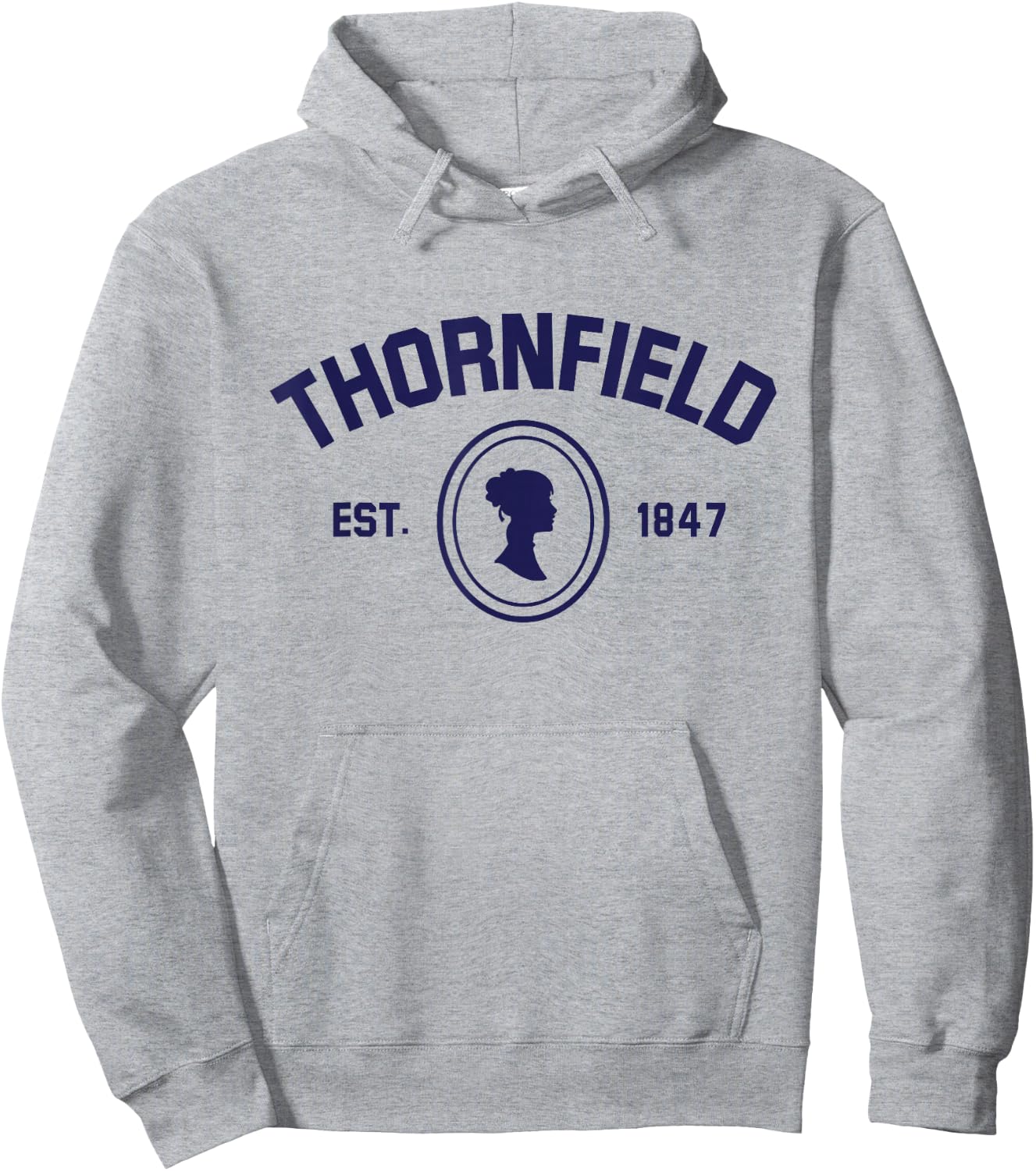 Jane Eyre Charlotte Bronte Thornfield 1847 Hoodie - Hoodie | Ash