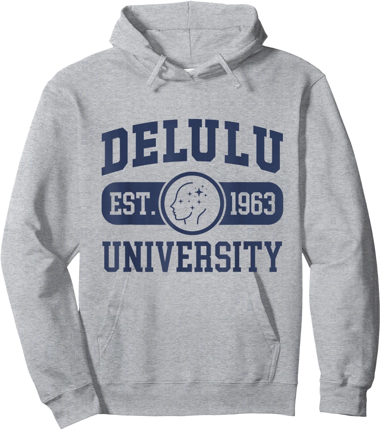 Delulu University Hoodie - Hoodie | Ash