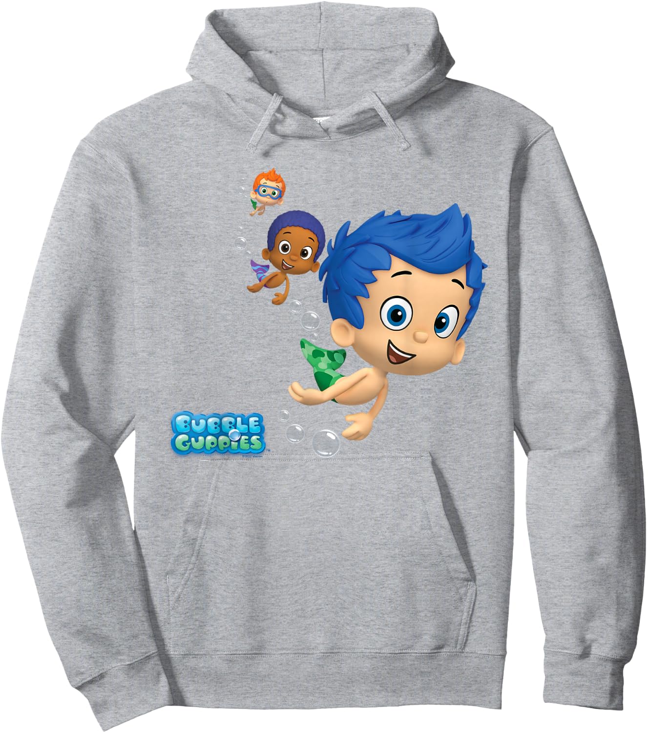 Bubble Guppies Gil, Goby and Nonny Hoodie - Hoodie | Ash