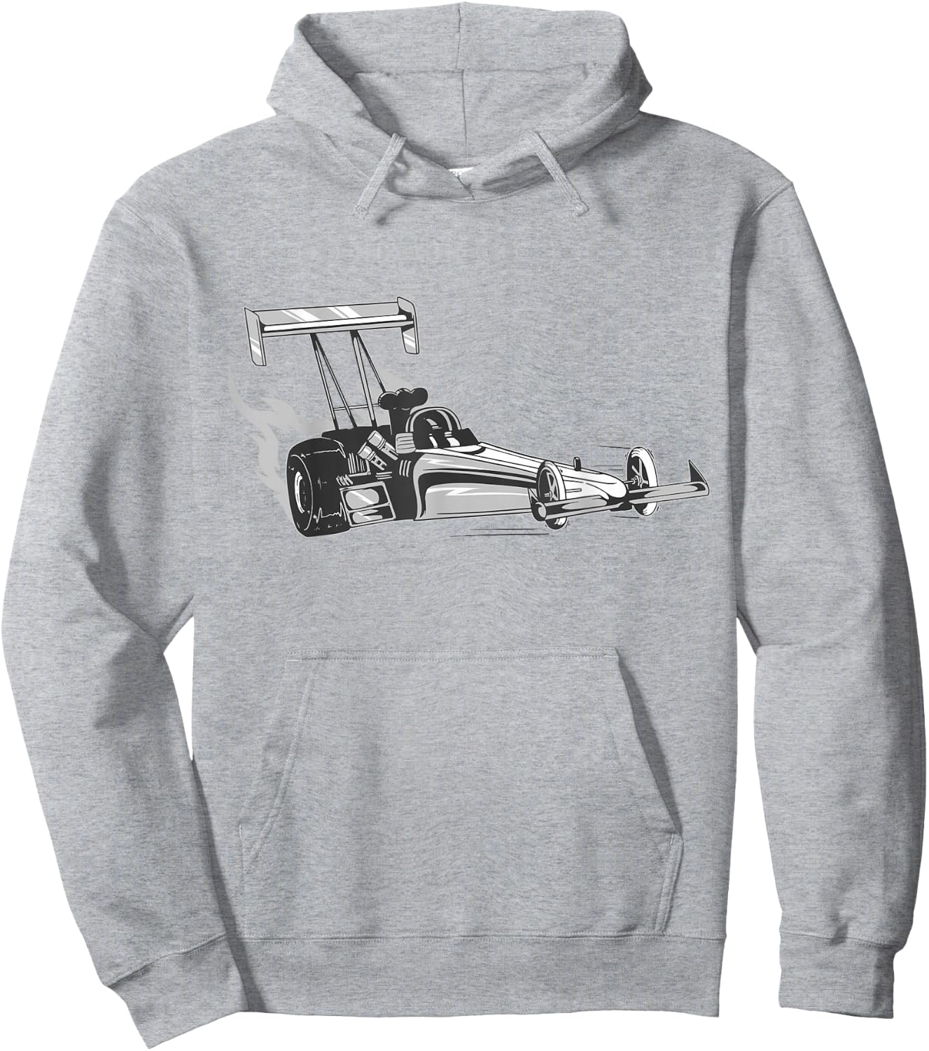 Dragster Hoodie - Hoodie | Ash