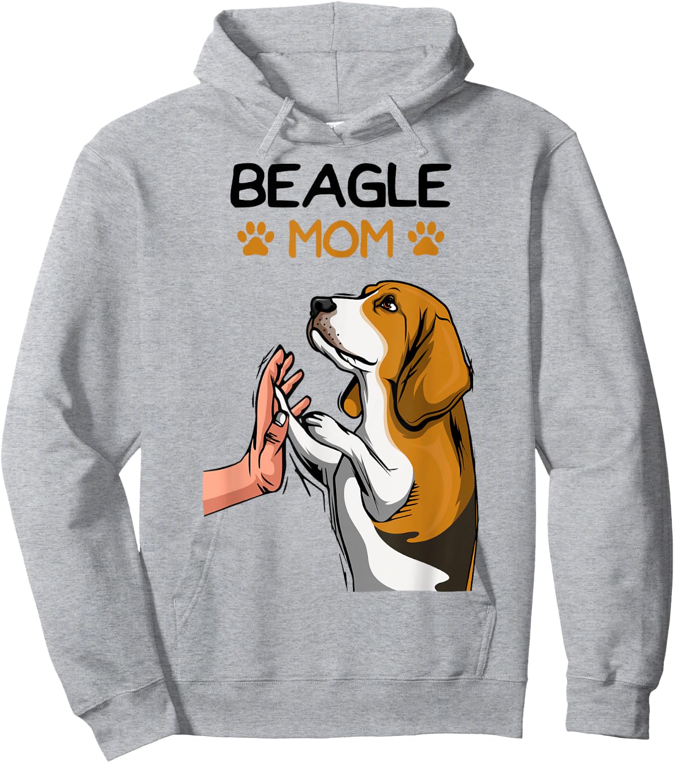Beagle Mom Dog Mama Girl Mother´s Day Hoodie - Hoodie | Ash