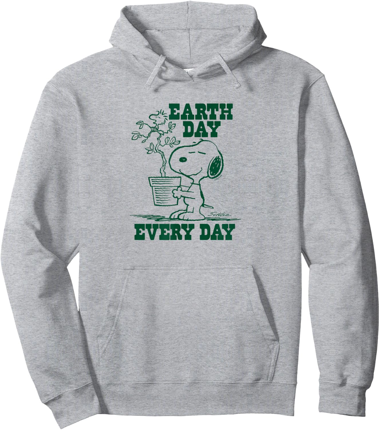 Peanuts - Snoopy Earth Day Every Day Hoodie - Hoodie | Ash