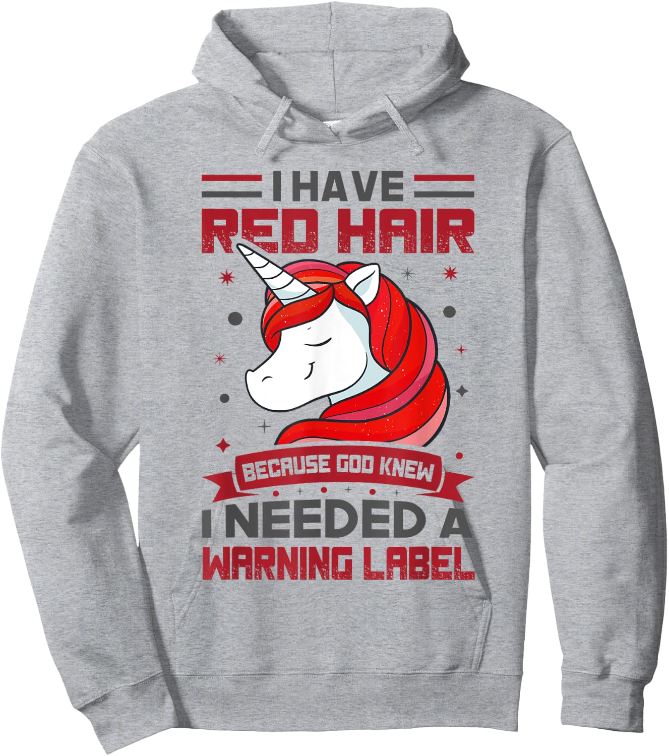 Red Hair Warning Label Redhead Gingers Hoodie - Hoodie | Ash