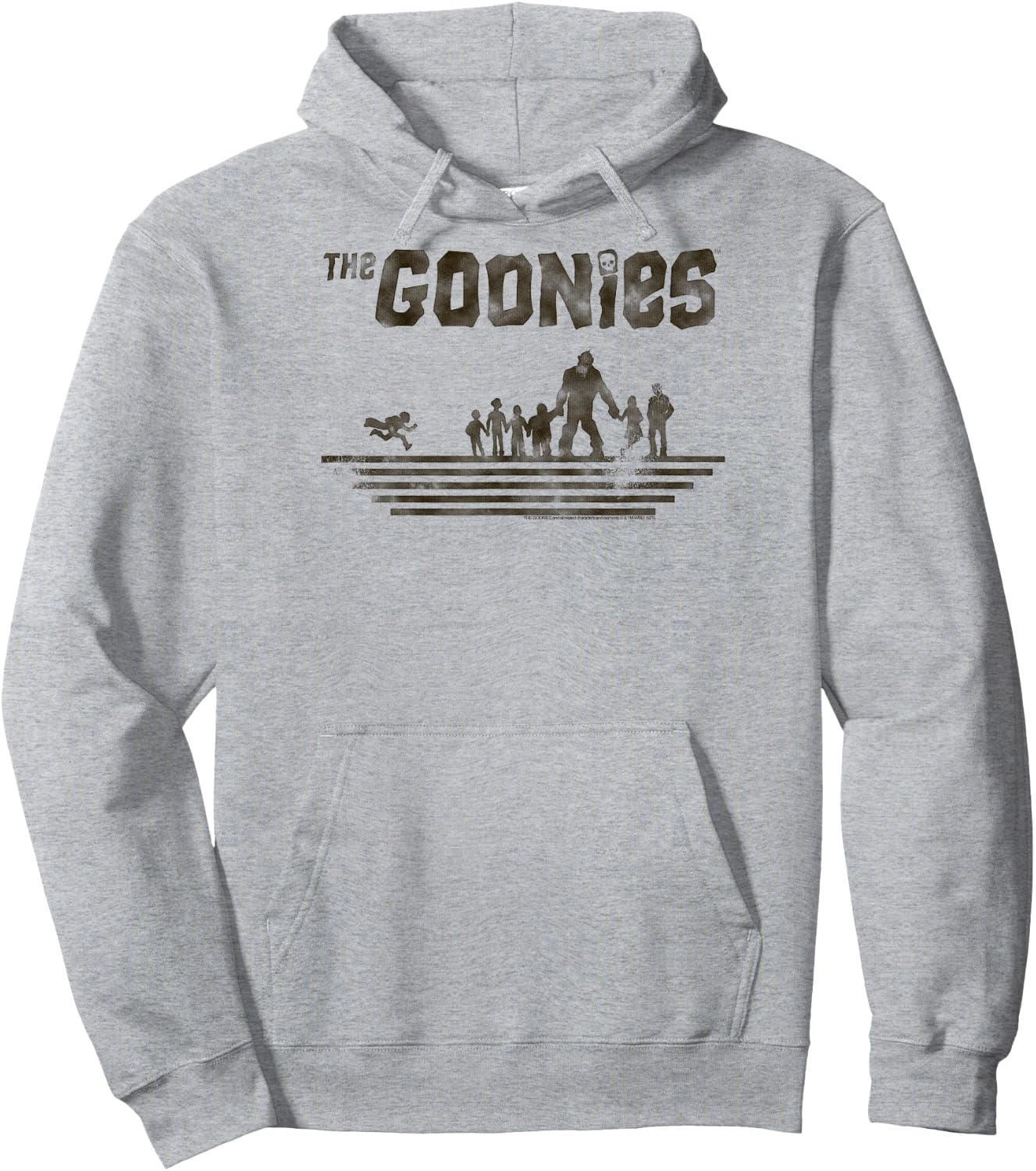 The Goonies Group Silhouette Hoodie - Hoodie | Ash