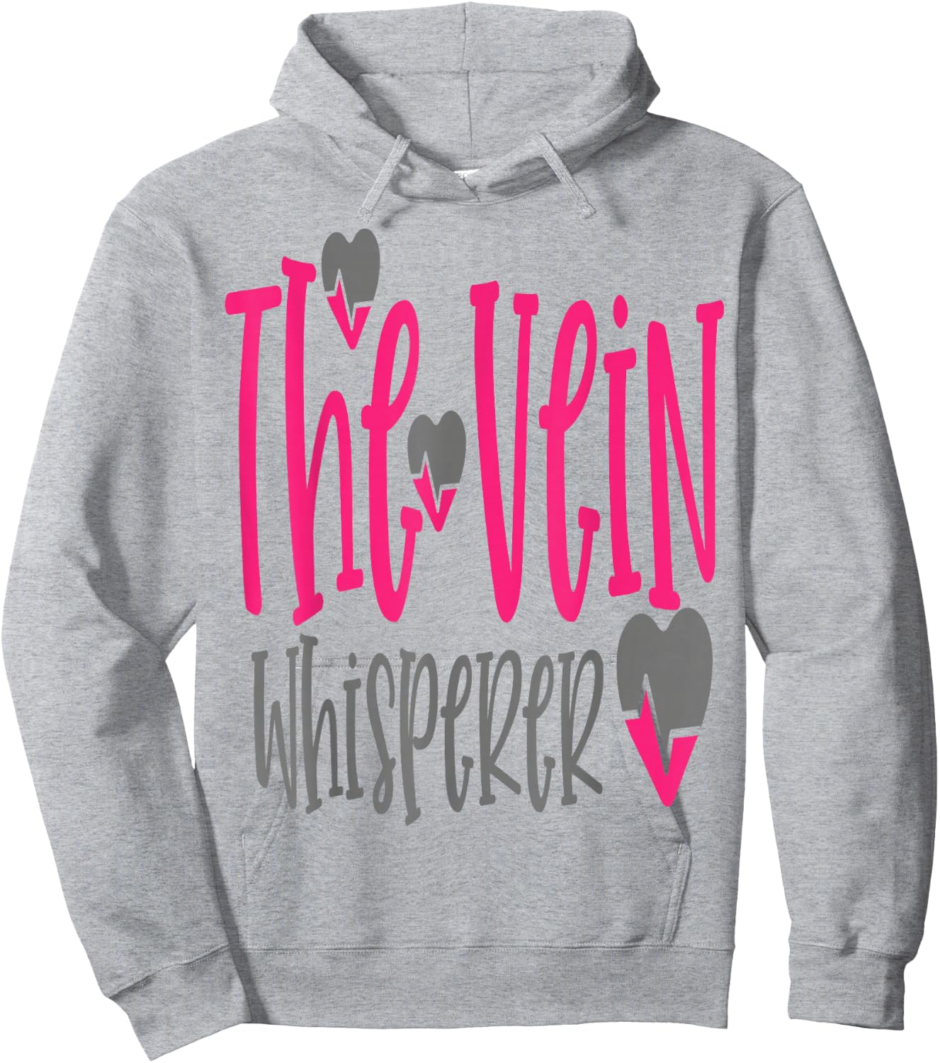 The Vein Whisperer Work Hospital Nursing Hoodie - Hoodie | Ash