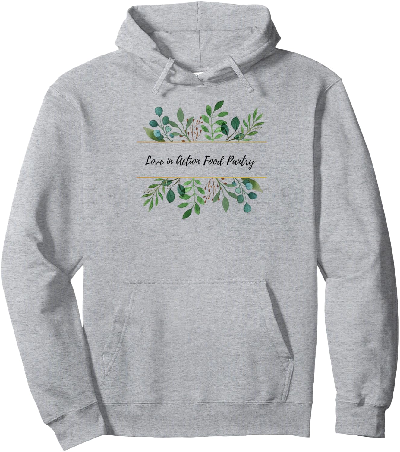 Love In Action Food Pantry Hoodie - Hoodie | Ash