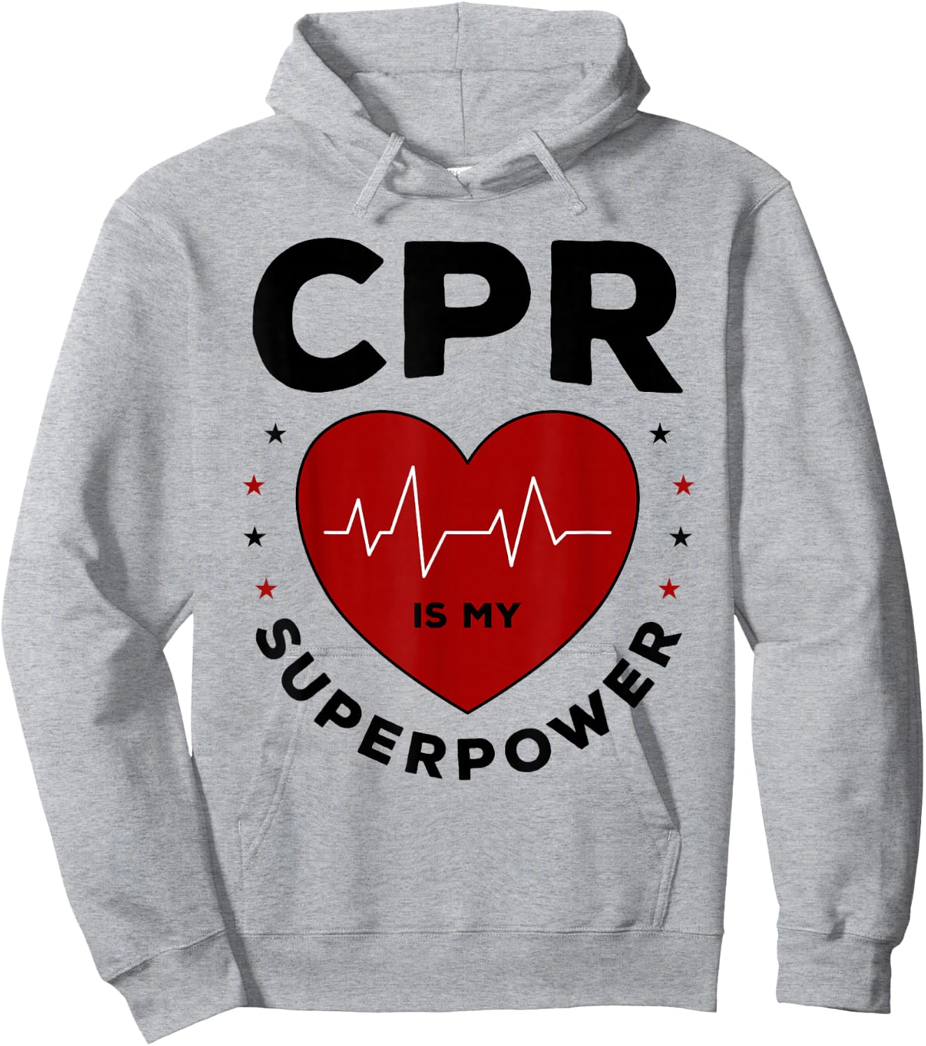 Funny CPR Instructor CPR Is My Superpower Hoodie - Hoodie | Ash