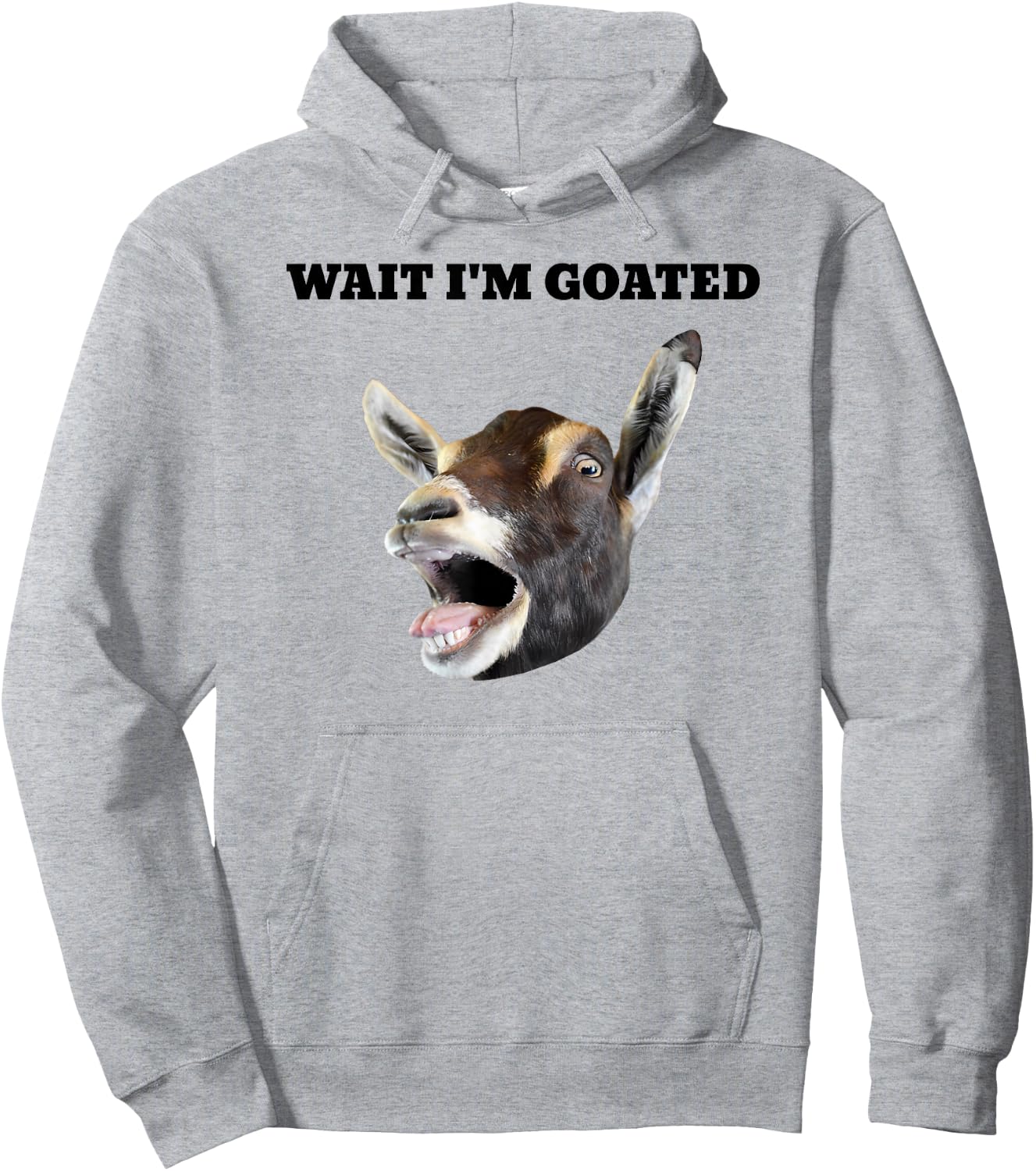 Wait I'm Goated Meme Humor Hoodie - Hoodie | Ash