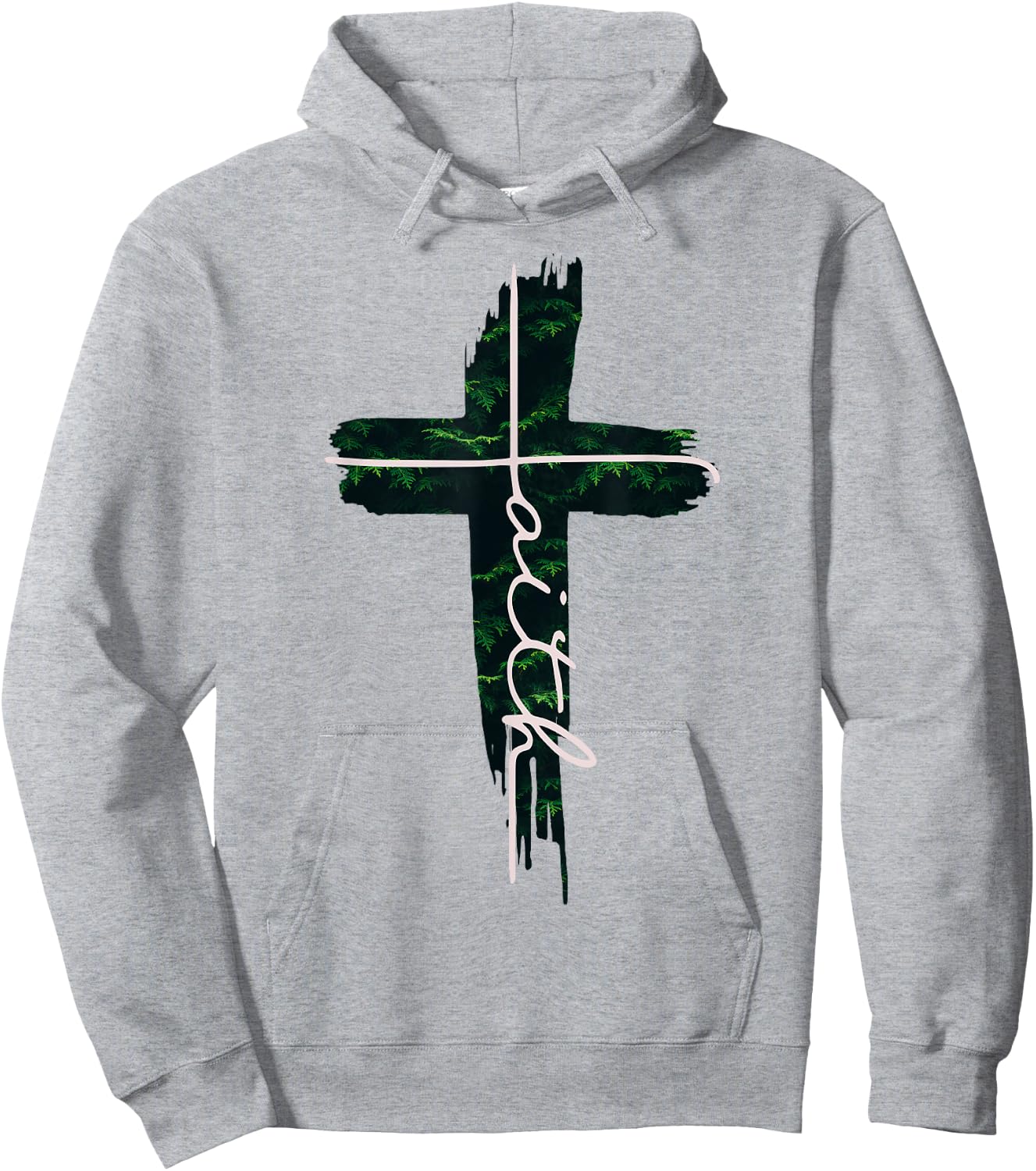 Faith Cross Tree Christian Men and Women Kids Hoodie - Hoodie | Ash