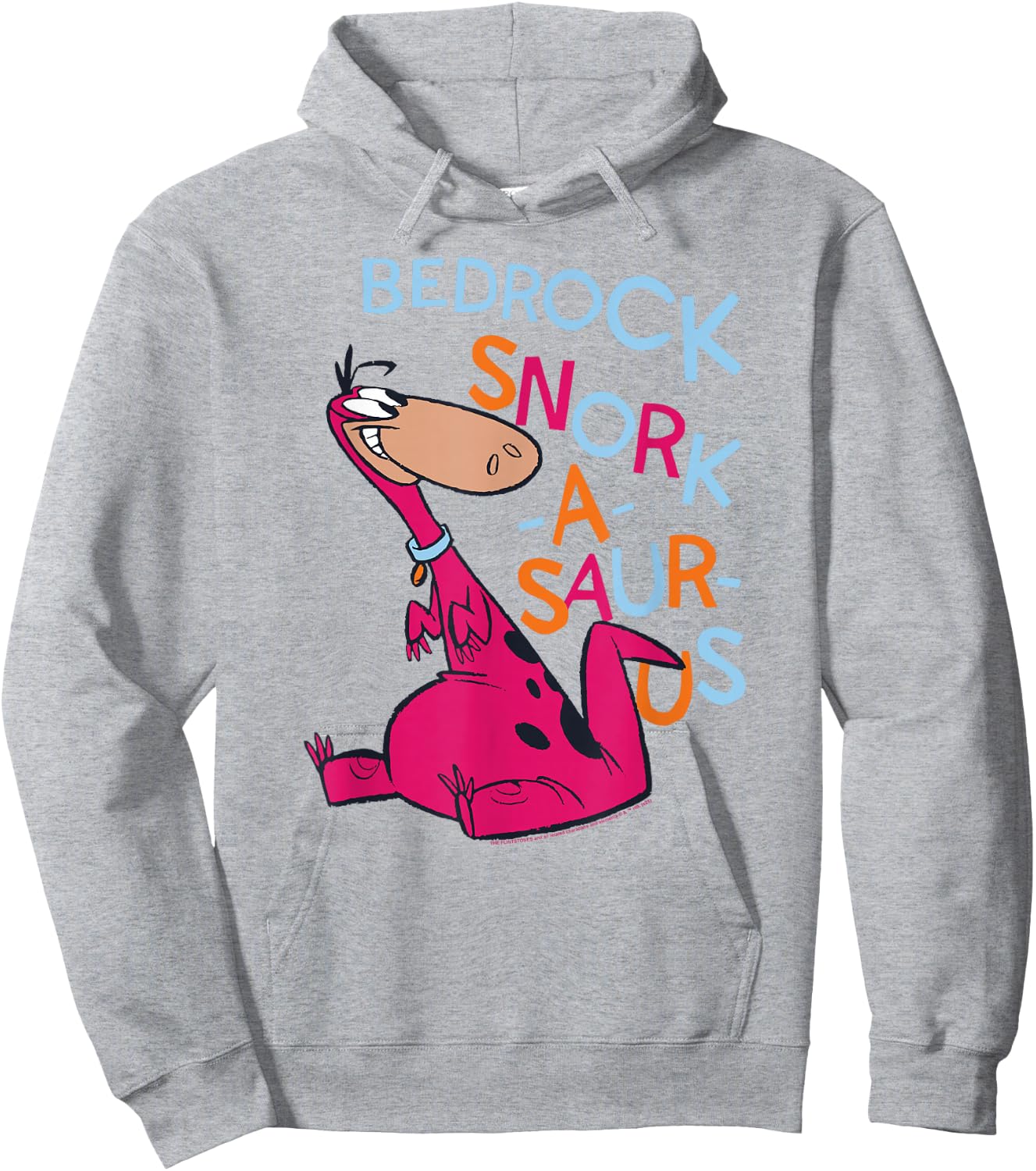 The Flintstones Dino Bedrock Snork-a-Saurus Hoodie - Hoodie | Ash