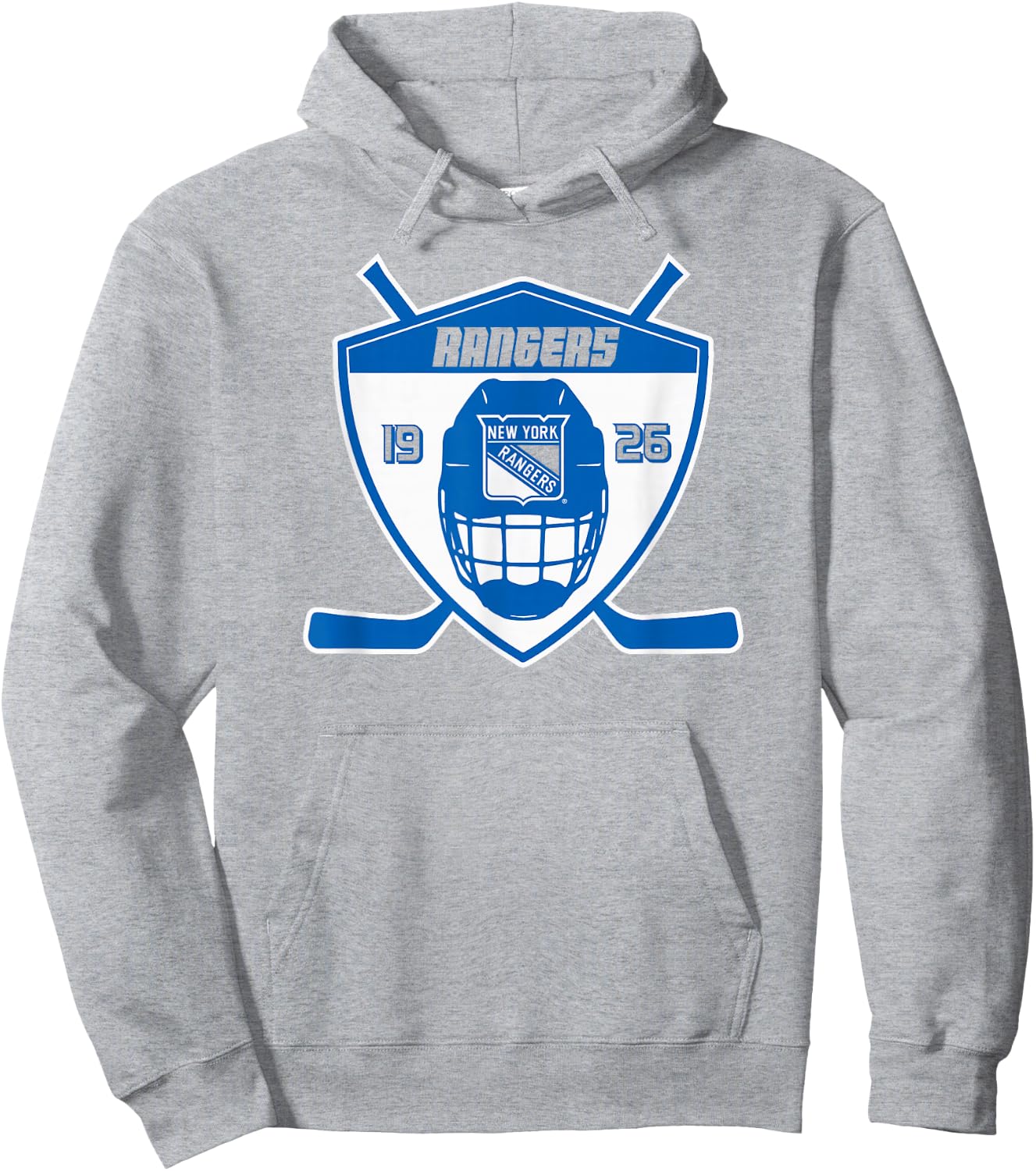 New York Rangers Shield Red Officially Licensed Hoodie - Hoodie | Ash