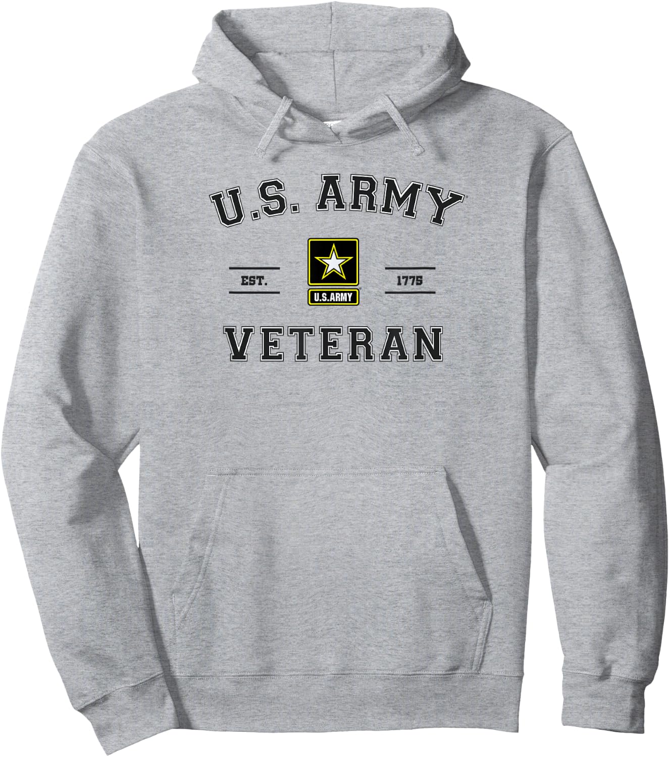 U.s. Army Est. 1775 Veteran Hoodie - Hoodie | Ash