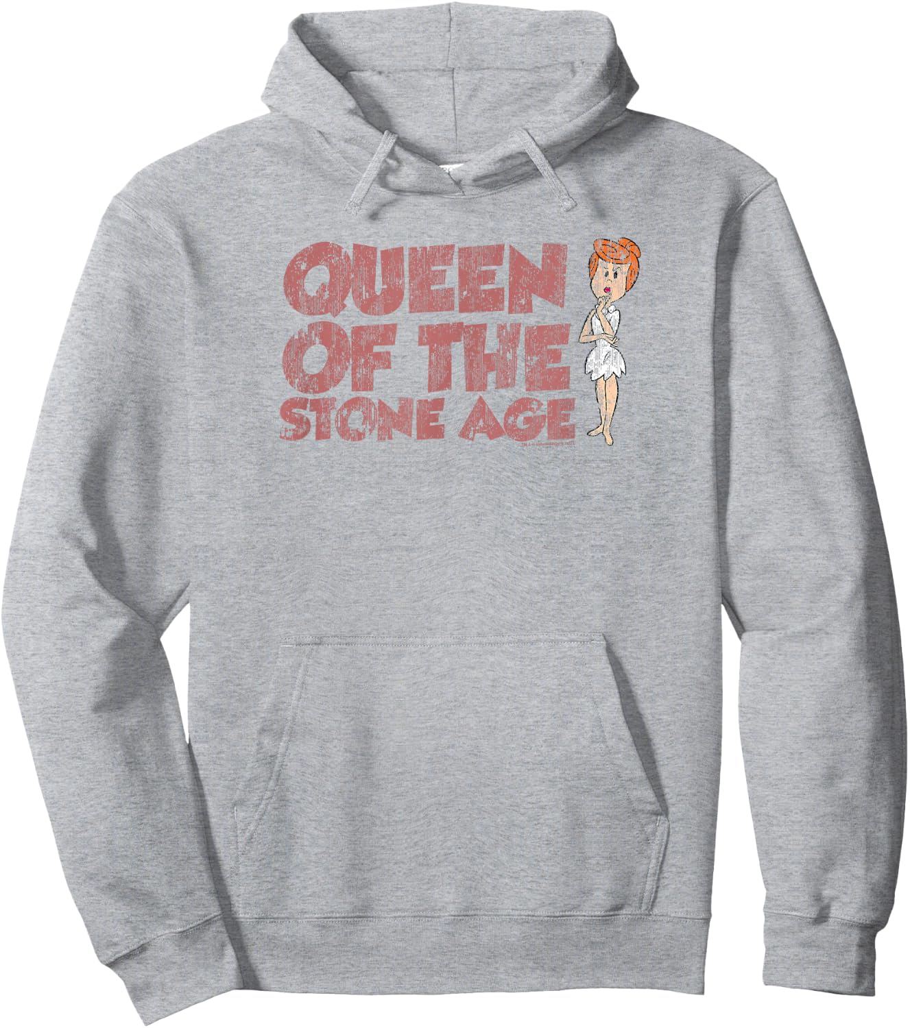 The Flintstones Vintage Queen Wilma Hoodie - Hoodie | Ash