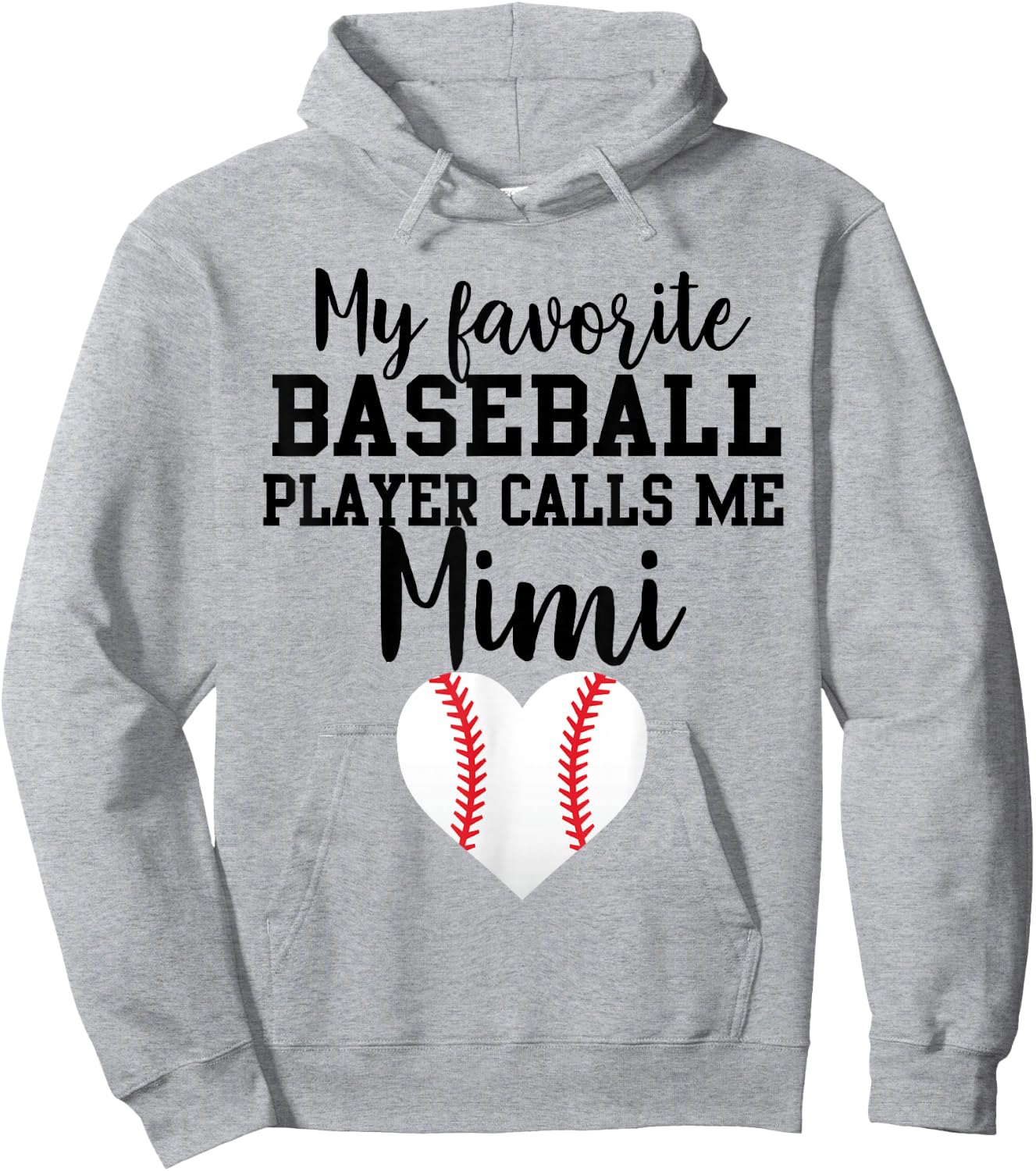 My Favorite Baseball Player Calls Me Mimi Hoodie - Hoodie | Ash