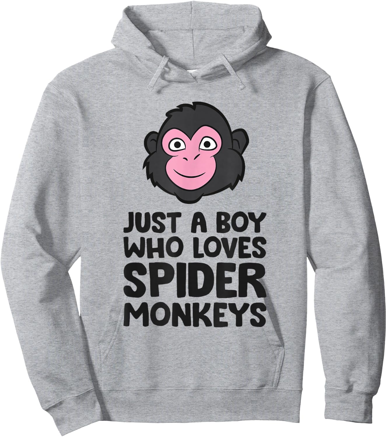 Just a Boy Who Loves Spider Monkeys Hoodie - Hoodie | Ash